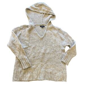 American Eagle Outfitters Gray Hooded Sweater